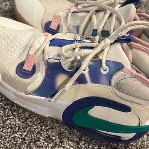 Nike Sneakers with Pink and Blue Accents